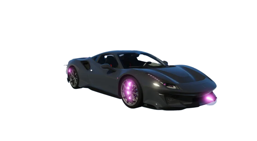 Supercar (vitrine néon)